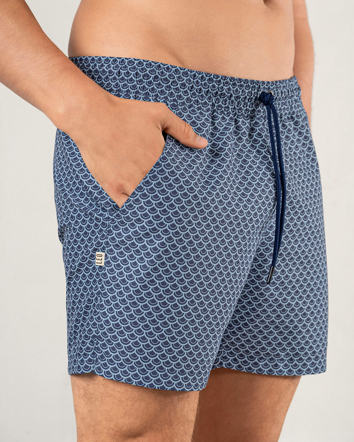 5" Eco-Friendly Men'S Swim Trunk with Soft Inner Mesh Lining#color_b00-blue-print