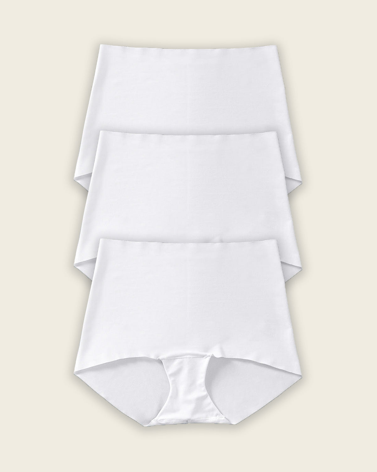 Mostly Covered Invisible Microfiber Boyshort Panty#color_000-white