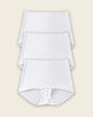 Mostly Covered Invisible Microfiber Boyshort Panty#color_000-white